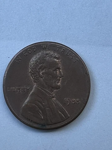 1988 No Mint Mark Lincoln Penny Cover
