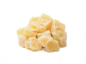 Ingwerwürfel mild - Ingwer Stücke kandiert - Trockenfrüchte - 120g/1kg - Bild 1 von 3