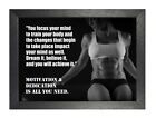 Motivational 2003 Dedication Quote Poster Gym Train Fit Photo Work Hard Print