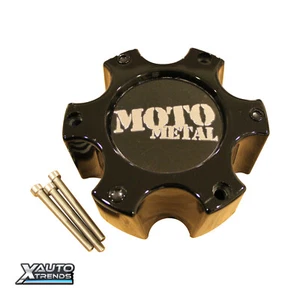 Moto Metal 909 957 959 Gloss Black Wheel 6 Lug Rim Center Cap 306B139-6H - Picture 1 of 2