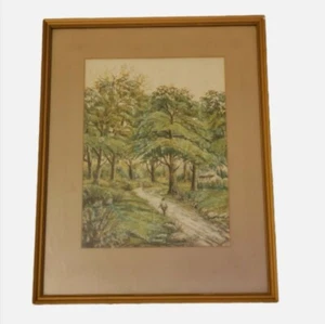 Vintage Original Signed Woodland Painting 1955. A S Read Artist. - Picture 1 of 12