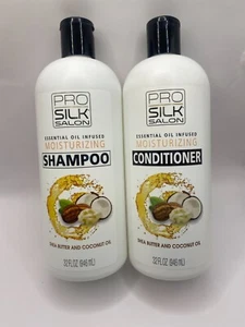 Pro Silk Salon Shampoo & Conditioner Set mit Sheabutter & Kokosöl. 32oz EA - Bild 1 von 4