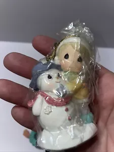 Precious Moments Girl & Snowman Windspiel" 1999 Mint Boxed 672289 *New In Box* - Bild 1 von 3