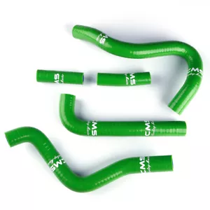 Fit 1994-2002 Kawasaki KX250 KX125 Silicone Radiator Hose Kit Green Coolant Pipe - Picture 1 of 12