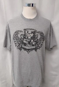 Harley Davidson 2007 motocicleta para hombre Potsdam NY talla XL logotipo calavera gris - Imagen 1 de 7