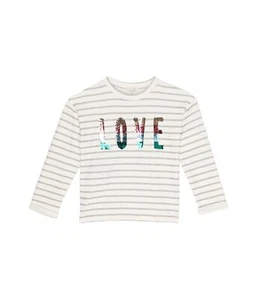 Pee 297489 Girl's Sequins Top (Toddler/Little Kids/Big Kids) Stripe 10 (Big Kid) - Picture 1 of 2