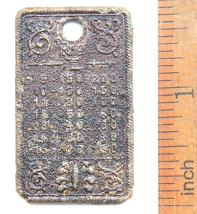 Vintage Sewing Machine Tag Label ''Thread Number'' - Picture 1 of 4