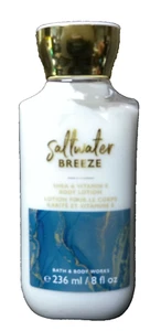 BATH & BODY WORKS Lotion Saltwater Breeze Shea Vitamin E 8oz Women NEW - Picture 1 of 5