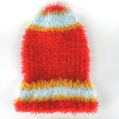 Free People женщин Airy ребро полоски Beanie один размер красное золото белый новый без ЯРЛЫКОВ - Изображение 1 из 4