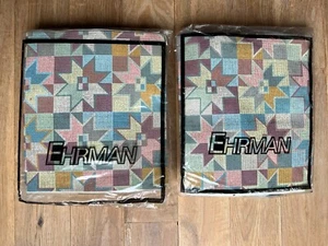 EHRMAN KAFFE FASSETT FRESCO STAR NEEDLEPOINT TAPESTRY KIT 15" X 15" CUSHION X2 - Picture 1 of 6