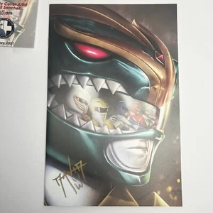 Mighty Morphin #4 firmado por David Sánchez *Ltd 250* Virgin Variant Boom Casi Nuevo + 2021 - Imagen 1 de 9
