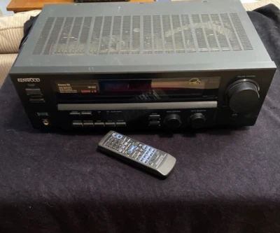 RECEPTOR DE SONIDO ENVOLVENTE KENWOOD ESTÉREO 100 VATIOS VINTAGE VR-615 CON CONTROL REMOTO Foto 1 de 3