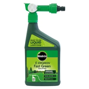 Miracle-Gro Evergreen Fast green Ready to use Liquid lawn Food Spray 1 LTR 100m2 - Picture 1 of 7