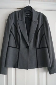 NWT TRIBAL JACKET "12" LINED "CARBON" BLACK/GRAY 1 BUTTON CLOSURE - $160 - Picture 1 of 9