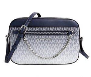 Michael Kors Tasche Umhängetasche Jet Set Item LG EW Chain Crossbody Navy Neu - Bild 1 von 11