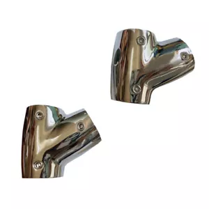2Pcs Stainless Steel Boat Handrail Fitting 60 Degree Tee Right Side 1" - Bild 1 von 3