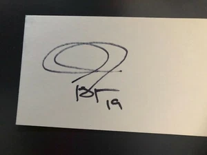 Minnesota Twins JACQUE JONES autographed 3x5 Index Card - Picture 1 of 1