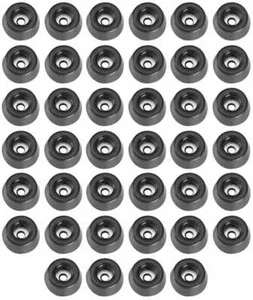 40 Gummifüße Ø20 x 9 stahlverstärkt Gummifuß Gerätefüße Möbelfüße Adam Hall 4903 - Bild 1 von 5