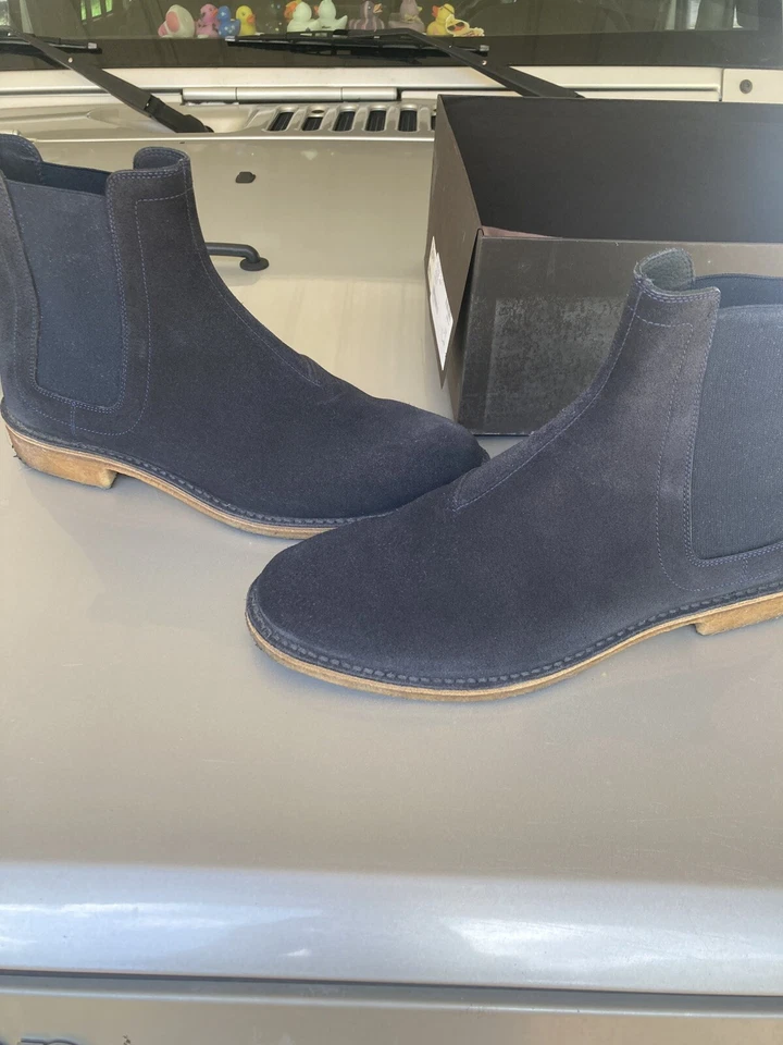 Botas Chelsea Bottega Veneta de gamuza de becerro talla US 10.5 Foto 1 de 4