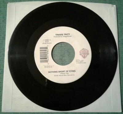 Travis Tritt "Nothing Short of Dying / Bible Belt" 7" 45 rpm record 7-18984 Foto 1 de 2