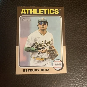 Esteury Ruiz 2024 Topps Heritage #300 Oakland Athletics - Picture 1 of 2