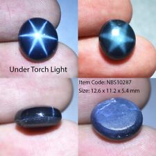 9.35 Ct 12.6x11.2 MM Natural Blue Star Sapphire 6 Rays Cabochon VDO NBS10287