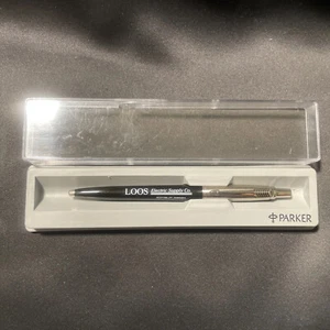 Parker Black Jotter Ballpoint Pen w/PlasticThreads & LOOS Elec Logo On the Side - Picture 1 of 4