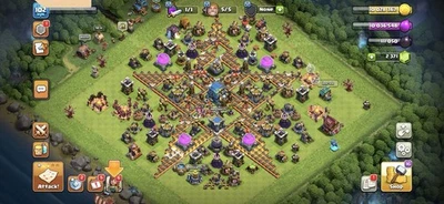 TH12 Half Max. Hero (36/31/40/22)Nice Wall/Good defence IOS/ANDROID. - Image 1 of 4