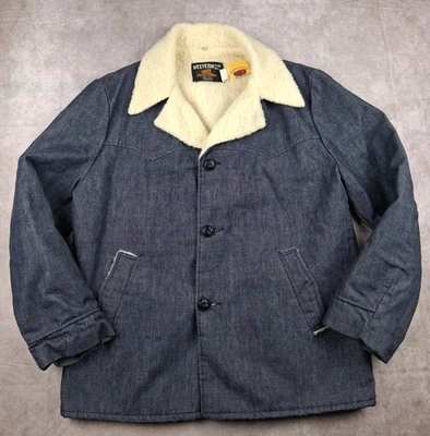 Chaqueta de Colección Sears Western Exterior Para Hombres L Sherpa Forrada Rara Años 70 Sin Stock Foto 1 de 4