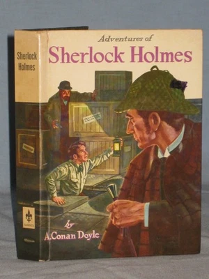 1955 BOOK ADVENTURES OF SHERLOCK HOLMES BY A. CONAN DOYLE Foto 1 de 4