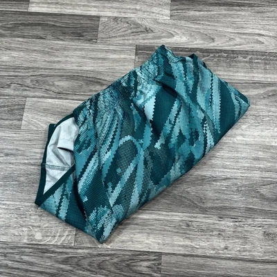 Pantalones cortos de natación NIKE Dri-Fit cintura elástica estampado verde para mujer talla grande 2X Foto 1 de 4