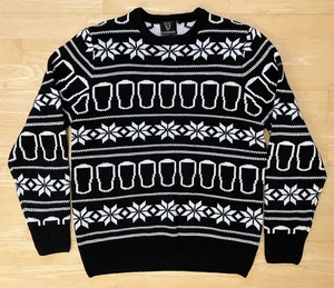 Large 42" inch chest - Guinness Stout Beer Ugly Christmas Jumper Sweater Xmas - Picture 1 of 6