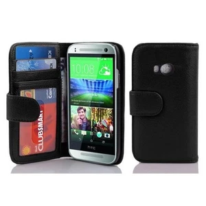Custodia per HTC ONE M8 MINI Portafoglio Cover Carte Magnetica Case - Foto 1 di 10