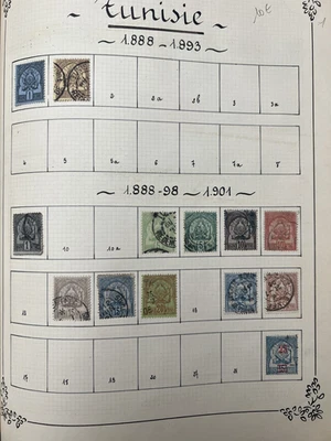 TUNISIE Collection sur feuilles d'album - 21 pages - Photo 1/4
