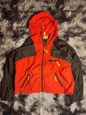 Vintage MARLBORO Jacket Mens Large Red Black Windbreaker Adventure Team Hooded - Image 1 of 4