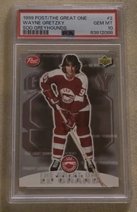 1999-00 Post The Great One WAYNE GRETZKY PSA 10 GEM MINT #2 Soo Greyhounds - Picture 1 of 2