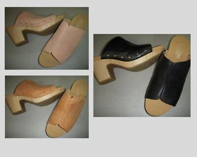 Rockport Vivianne Leather Heeled Slides Sandals - Women's - Choose Size/Color - Image 1 of 4