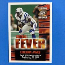 Edgerrin James 2000 Topps Season Opener Football Fever Sept 25 NFL HOF Colts