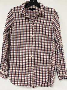 Madewell Plaid Flannel Button Up Womens Shirt 100% Cotton SZ XSmall, Preowned - Picture 1 of 4