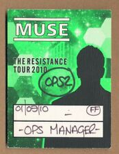 Muse - The Resistance Tour 2010 RARE sticky pass