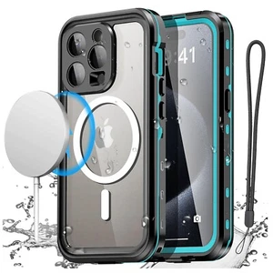 For iPhone 15 16 Pro Max 14 Waterproof IP68 Case Shockproof Mag Safe Full Cover - Picture 1 of 42