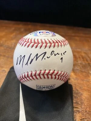 Mike Modano Signed Hall Of Fame Baseball PSA DNA Coa Hockey Stars Autographed - Image 1 of 4