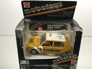 MEBETOYS 8636 VOLKSWAGEN GOLF ADAC -YELLOW 1:25- GOOD IN POOR BOX - Picture 1 of 9