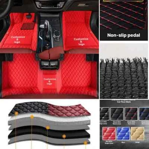 For Mini Pu Leather Car Floor Mat Waterproof All Weather Carpets Custom Auto - Imagen 1 de 41