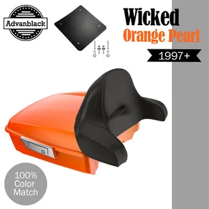 WICKED ORANGE PEARL Rushmore paquete de gira picado envolvente para Harley/Softail - Imagen 1 de 12