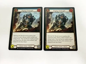 Raging Onslaught Blue (X2) Welcome To Rathe UNLIMITED Flesh and Blood WTR190 - Picture 1 of 2