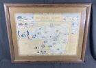 ✨Vintage 1975 Bi-Centennial Historical Map Of Rutherford County NC- 20”x14”✨