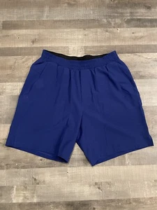 Lululemon Pace Breaker Shorts Men’s X8 Blue Navy Liner-less Gym (F307) - Picture 1 of 6