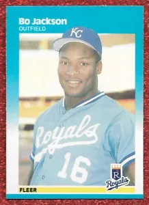 1987 FLEER #369 BO JACKSON NOVATO A CONTROL REMOTO CASI NUEVO-COMO NUEVO REALEZA 2-ICONO DEPORTIVO - Imagen 1 de 1