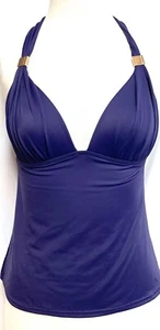 Victoria's Secret NEW Forever Halter Tankini Indigo Purple NWOT 9J4 NWOT Small S - Picture 1 of 4